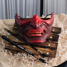 Picture of print of Ghost Mask Oni Samurai Cosplay Halloween - 3D Print Model STL File