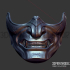 Ghost Mask Oni Samurai Cosplay Halloween - 3D Print Model STL File image