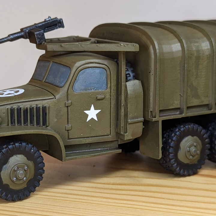 3D Printable GMC CCKW Hard Top 352 (USA, WW2) by Wargame3d