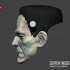 Monster Frankenstein Mask Cosplay Halloween - 3D Print Model STL File image