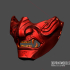 Oni Samurai Ghost Mask - Japanese Kitsune Cosplay Halloween - 3D Print Model STL File image
