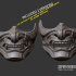 Ghost Mask - Japanese Demon Oni Samurai Hanya Cosplay Halloween - 3D Print Model STL File image