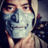 Ghost Mask - Japanese Demon Oni Samurai Hanya Cosplay Halloween - 3D Print Model STL File print image