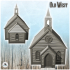 Western wooden church with bell tower (8) - USA America ACW American Civil War History Historical image
