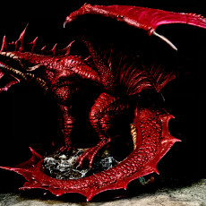 Picture of print of Legendary Chromatic Red Dragon