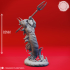 Flame Salamander Trident - Tabletop Miniature (Pre-Supported) image