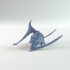 Pteranodon eating 1-35 scale pre-supported pterosaur image