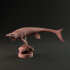 Tylosaurus swimming 1-35 scale pre-supported marine reptile image