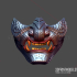 Samurai Ghost Mask - Halloween Cosplay - 3D Print Model STL File image
