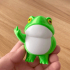 Cute Frog Middle Finger Figurine - No Supports image
