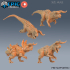 Carnotaurus Set / Theropod Dinosaur / Ancient Predator / Dino World / Hunting Raptor / Jurassic Encounter image