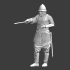 Medieval Byzantine captain with sword image