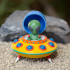 FLYING SAUCER WITH ALIEN image