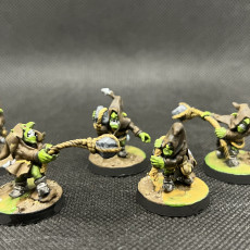 Picture of print of Swamp Goblins Stonethrowers - Highlands Miniatures