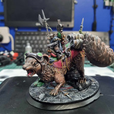 Picture of print of Ratmen Captain on Great Beast