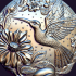 Hummingbird medallion for casting image