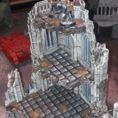 Picture of print of The Desolation of Emerita. 3D Printing Designs Bundle. Scifi / Gothic / Ruins / Grimdark. Terrain and Scenery for Wargames