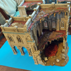 Picture of print of The Desolation of Emerita. 3D Printing Designs Bundle. Scifi / Gothic / Ruins / Grimdark. Terrain and Scenery for Wargames