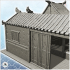 Asian house with canopy and round door (16) - Medieval Asia Feudal Asian Traditionnal Ninja Oriental image
