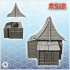 Asian house with big roof and annex (25) - Medieval Asia Feudal Asian Traditionnal Ninja Oriental image
