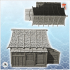 Asian house with big roof and annex (25) - Medieval Asia Feudal Asian Traditionnal Ninja Oriental image