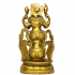 Garuda Carrying Vishnu on His Shoulder image