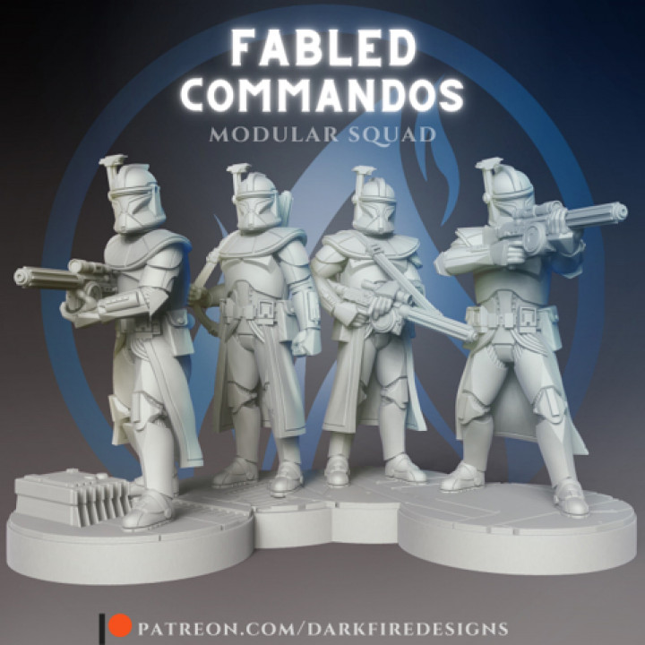 3D Printable Fabled Commandos by Dark Fire Designs
