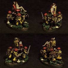 Picture of print of Warrior Priests with relic miniatures (32mm, modular)