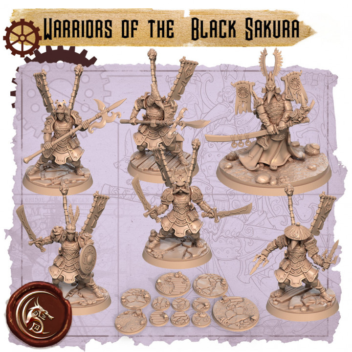 Warriors of the Black Sakura's Cover