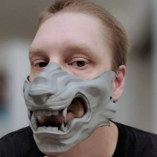 Picture of print of Wolf Mask - Oni Samurai Tsushima Ghost Mask - 3D Print Model STL File