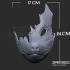 Japan Oni Samurai Fox Mask - Ghost Mask Cosplay 3D Print Model STL File image