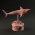 Helicoprion swimming up 1-35 scale pre-supported FREE sample image