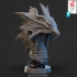 Bahamut - Majestic Platinum Dragon Bust Trophy image