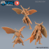 Moth Warrior Set / Huge Insect Hybrid / Male Insectoid / Winged Humanoid / Butterfly Stage image