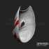 Japanese Kitsune Fox Mask - Oni Samurai Cosplay - 3D Print Model STL File image