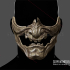 Skeletal Ghost Mask - Oni Samurai Cosplay - 3D Print Model STL File image