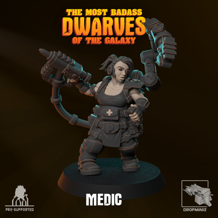 Sci-Fi Female Dwarf Medic's Cover