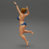 volleyBall Girl jumping 1 Posing image