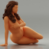 Beautiful young naked woman covering breasts - Pose 2 image