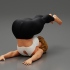 Sporty Woman Doing Yoga the plough posture image