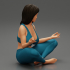 Pretty Woman Doing Yoga Meditation image
