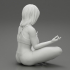 Pretty Woman Doing Yoga Meditation image
