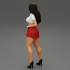 Sexy School Girl posing in Short Skirt image