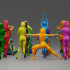 30 character models lowpoly for woman image
