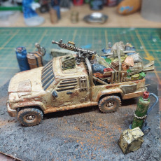 Picture of print of Wasteland Truck and Trailer [PRE-SUPPORTED]