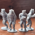 SCI Fi Space Cats Kzin ti inspired Giant Felines with guns. 20mm 1/72 Elhiem image