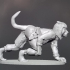 SCI Fi Space Cats Kzin ti inspired Giant Felines with guns. 20mm 1/72 Elhiem image