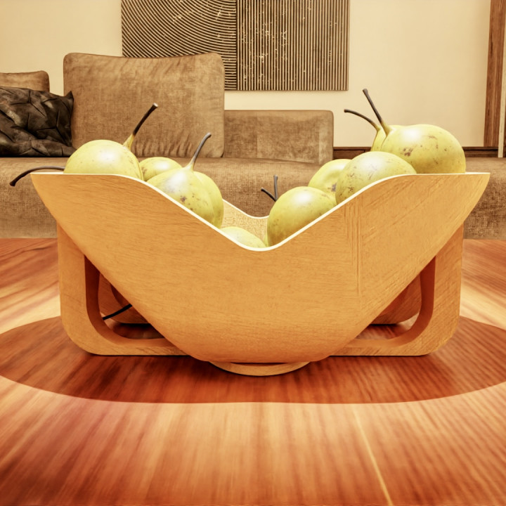 3D Printable Modern Fruit Bowl by Lazy Bear