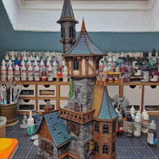 Picture of print of Apothecary's Tower - Medieval Town