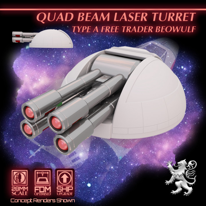 Quad Beam Laser Turret - Type A Free Trader Beowulf's Cover